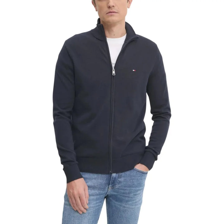 Tommy Hilfiger Blue Cotton Cardigan