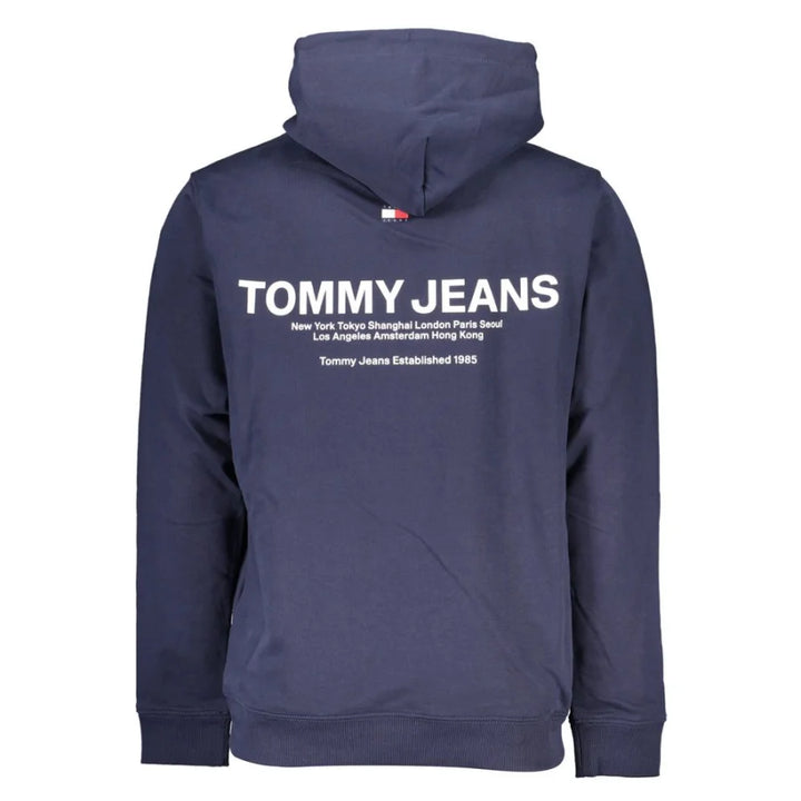 Tommy Hilfiger Blue Cotton Men Hoodie