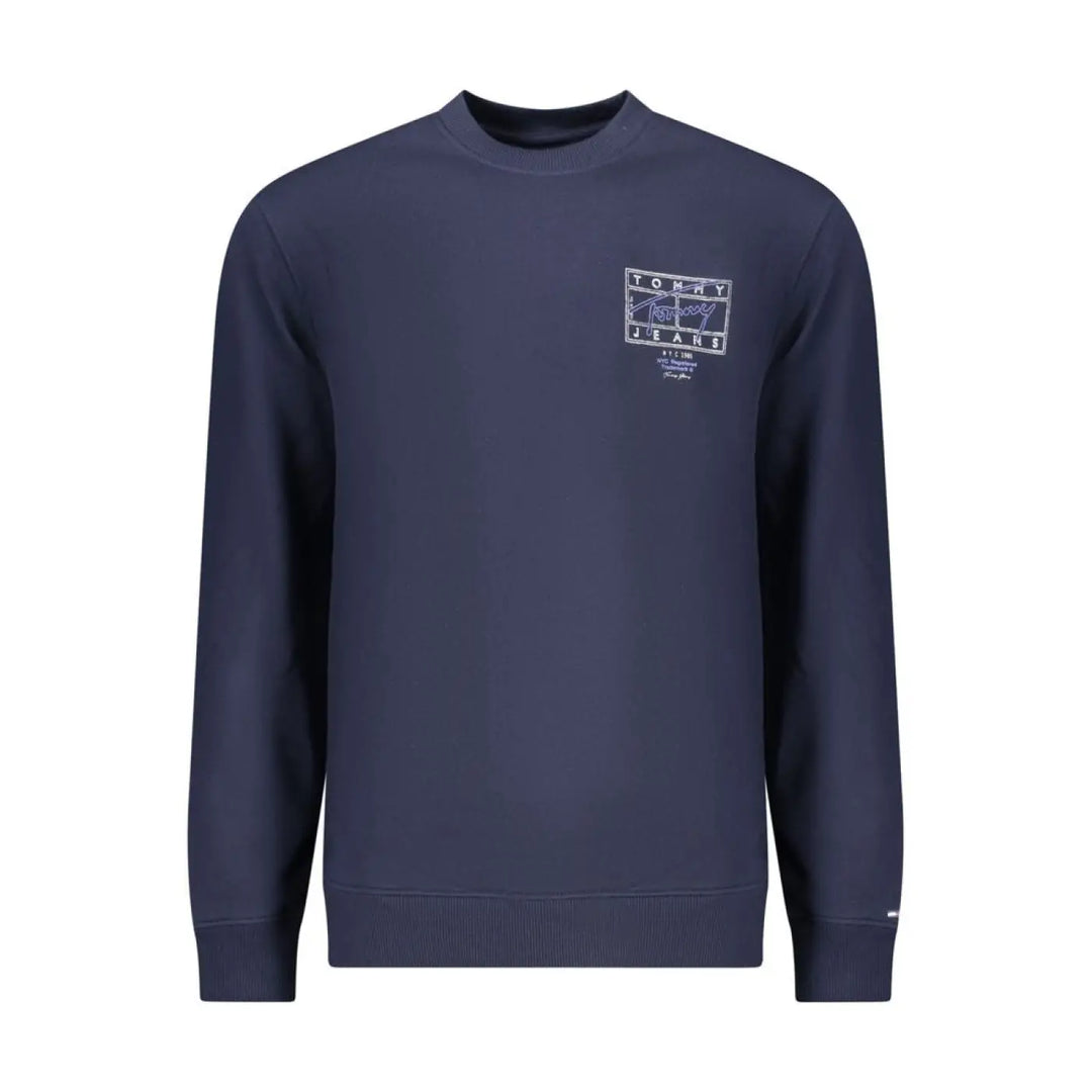Tommy Hilfiger Blue Cotton Men Sweatshirt
