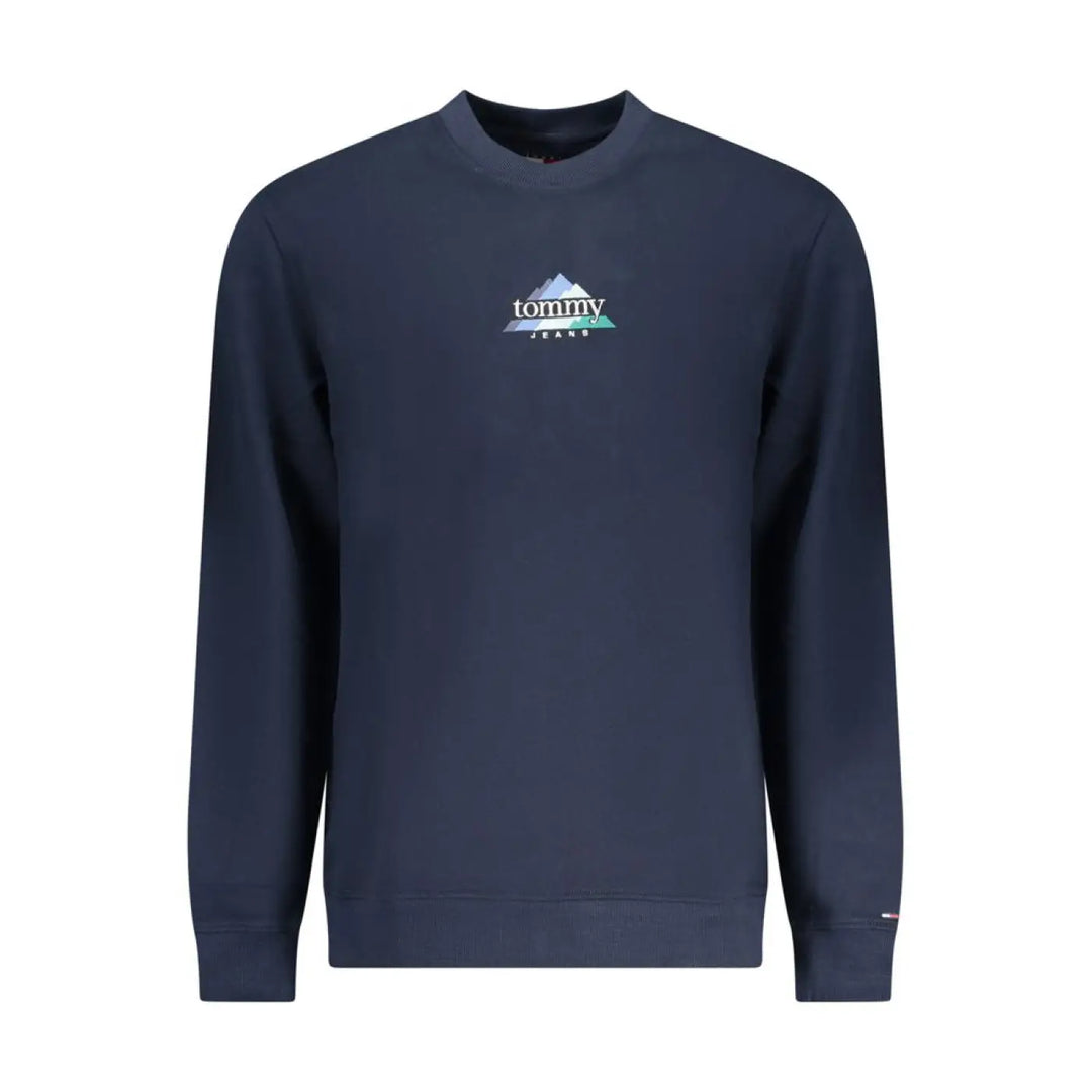 Tommy Hilfiger Blue Cotton Men Sweatshirt