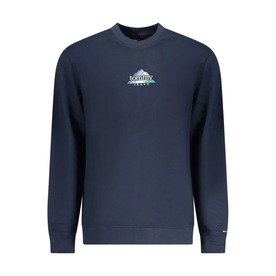 Tommy Hilfiger Blue Cotton Men Sweatshirt