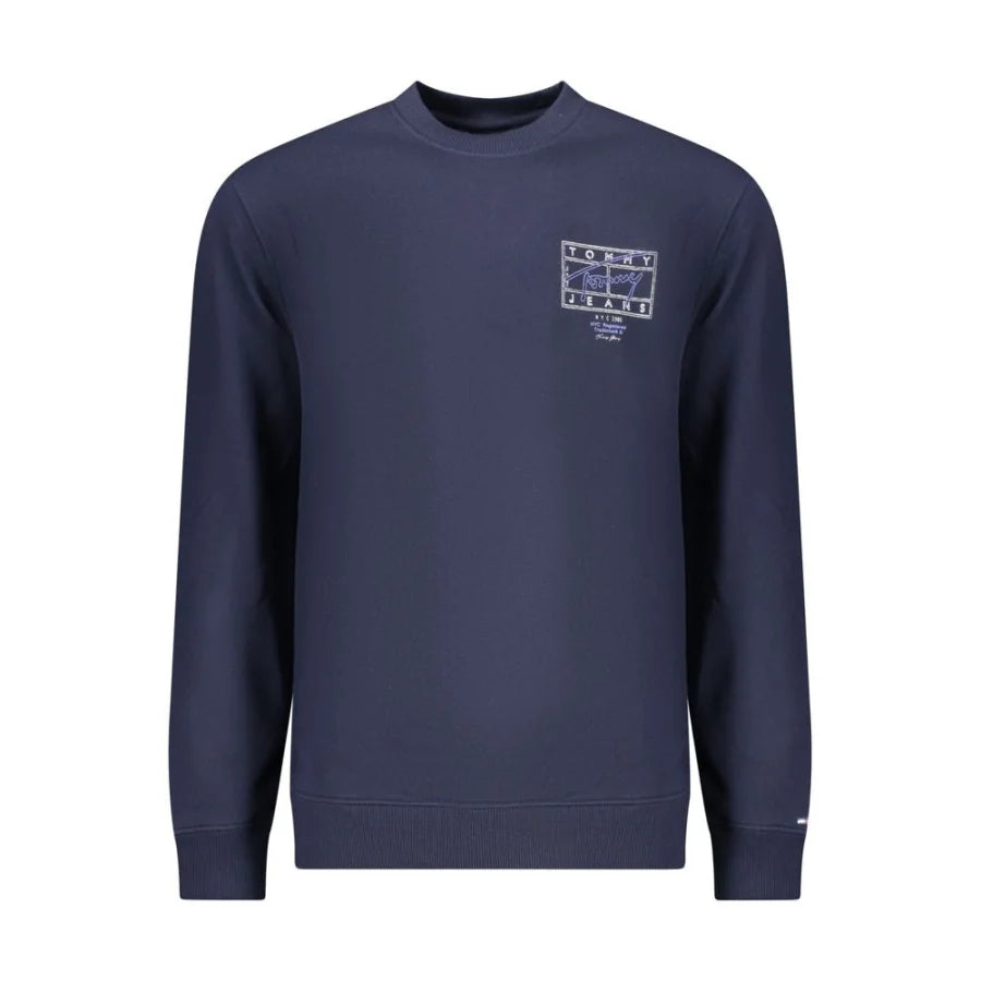 Tommy Hilfiger Blue Cotton Men Sweatshirt