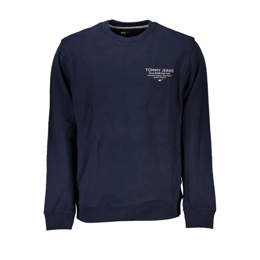 Tommy Hilfiger Blue Cotton Men Sweatshirt
