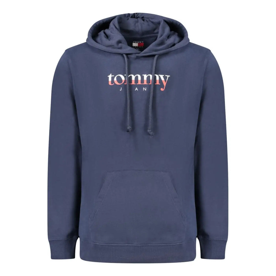 Tommy Hilfiger Blue Cotton Men’s Hooded Sweatshirt