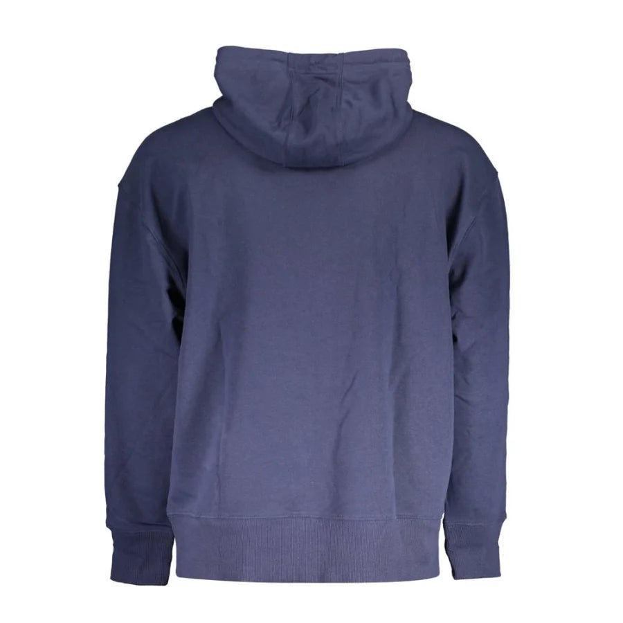 Tommy Hilfiger Blue Cotton Men’s Hoodie Sweatshirt