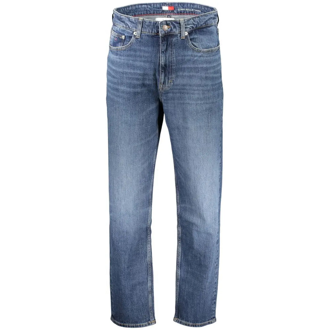 Tommy Hilfiger Blue Cotton Men’s Jean Refined with Tapered Silhouette
