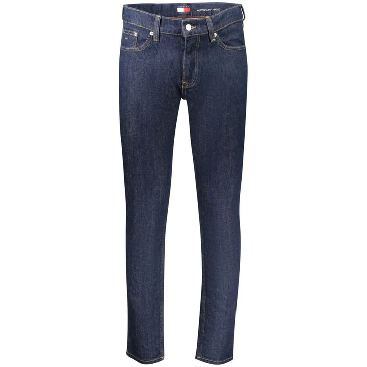 Tommy Hilfiger Blue Cotton Men’s Slim Tapered Jeans