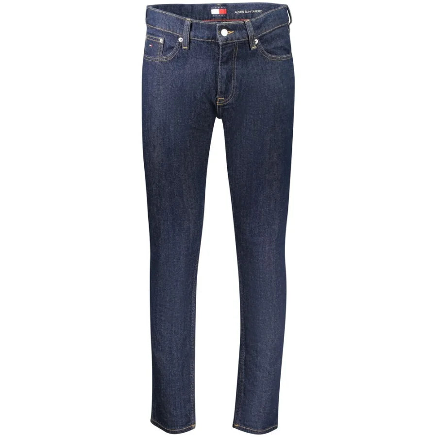 Tommy Hilfiger Blue Cotton Men’s Slim Tapered Jeans