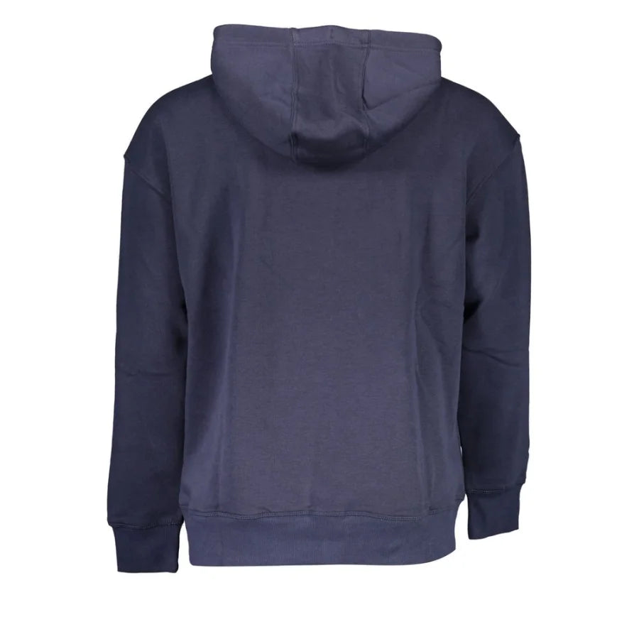 Tommy Hilfiger Blue Cotton Men’s Sweatshirt Hoodie