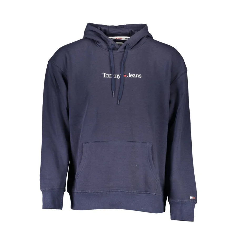 Tommy Hilfiger Blue Cotton Men’s Sweatshirt Hoodie