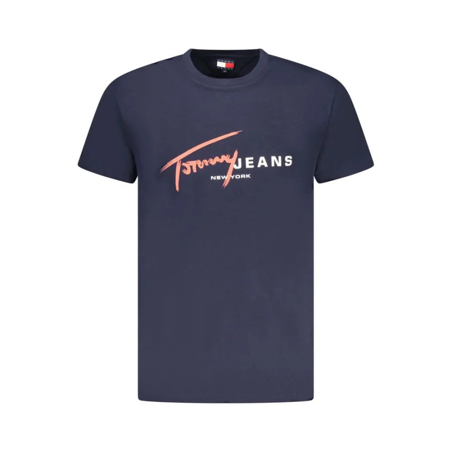 Tommy Hilfiger Blue Cotton Men’s T-Shirt