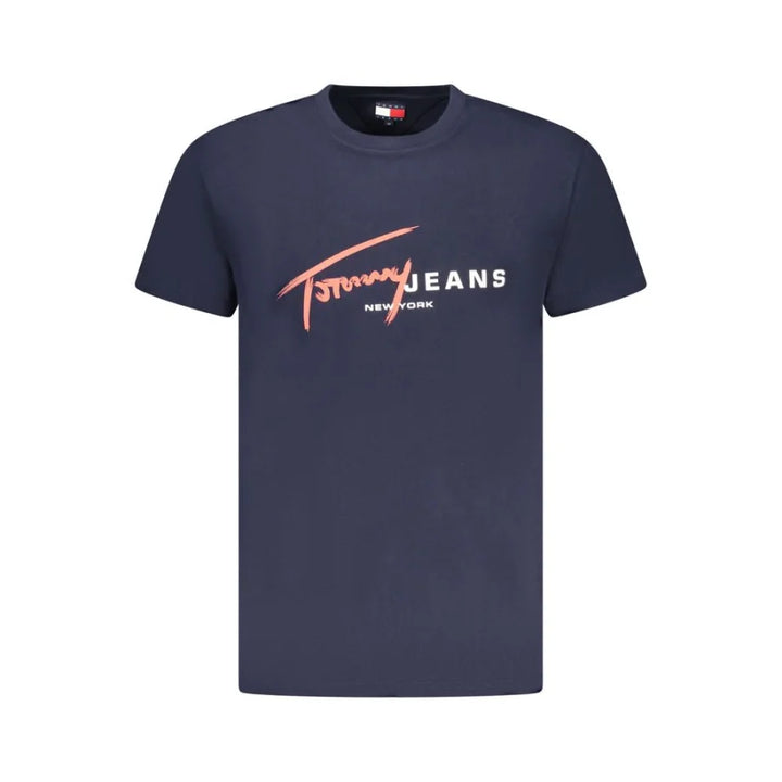 Tommy Hilfiger Blue Cotton Men’s T-Shirt