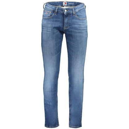 Tommy Hilfiger Blue Cotton Slim Fit Jeans