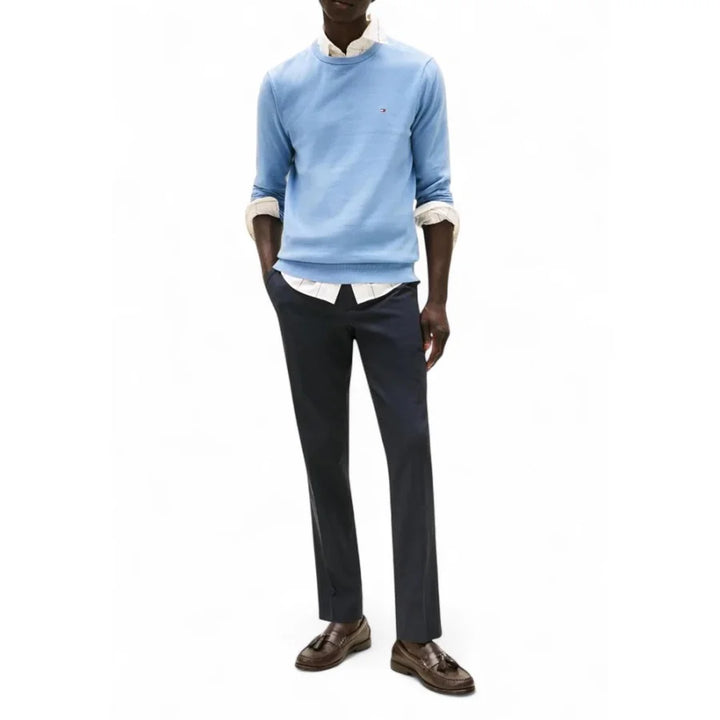 Tommy Hilfiger Blue Cotton Sweatshirt