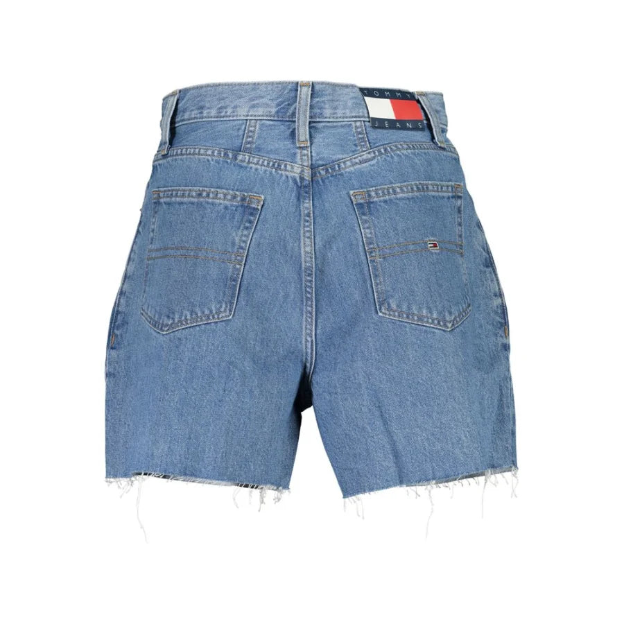 Tommy Hilfiger Blue Cotton Women Short