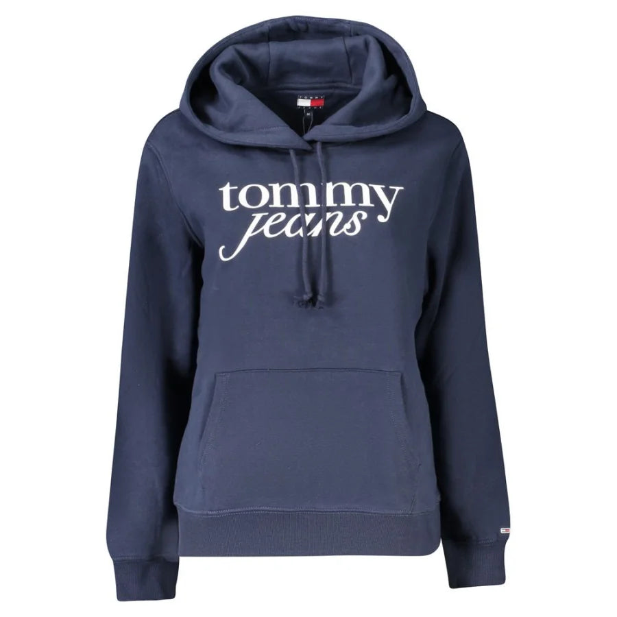 Tommy Hilfiger Blue Cotton Women’s Hooded Sweatshirt