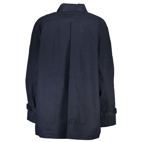 Tommy Hilfiger Trench Coats - Blue Cotton Women’s Coat
