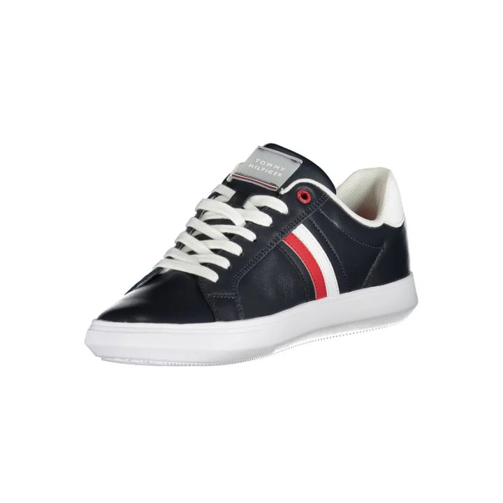 Tommy Hilfiger Blue Leather Men Sneaker