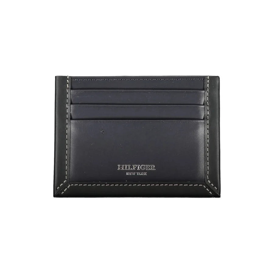 Tommy Hilfiger Blue Leather Men Wallet