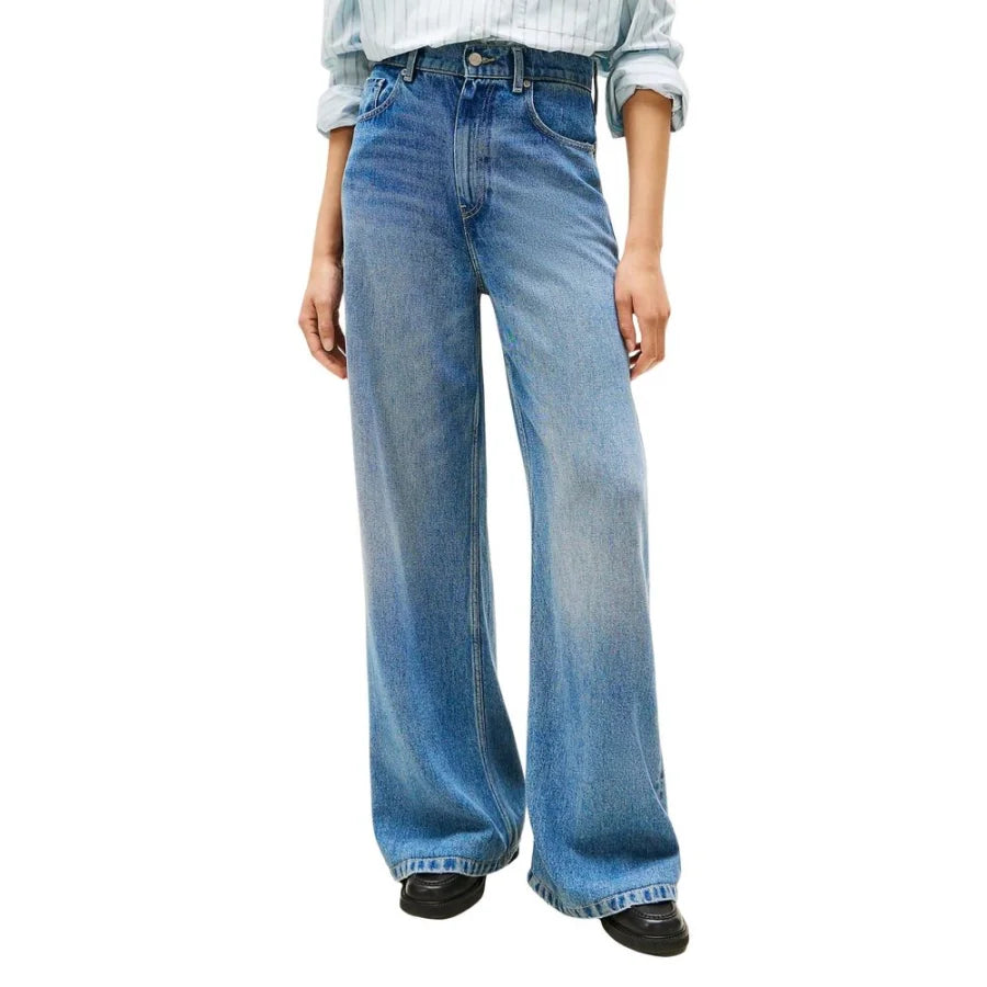 Tommy Hilfiger Blue Lyocell Bootcut Jeans