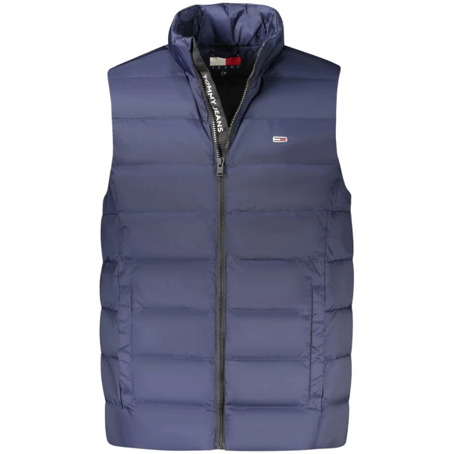 Tommy Hilfiger Blue Nylon Men’s Sleeveless Jacket