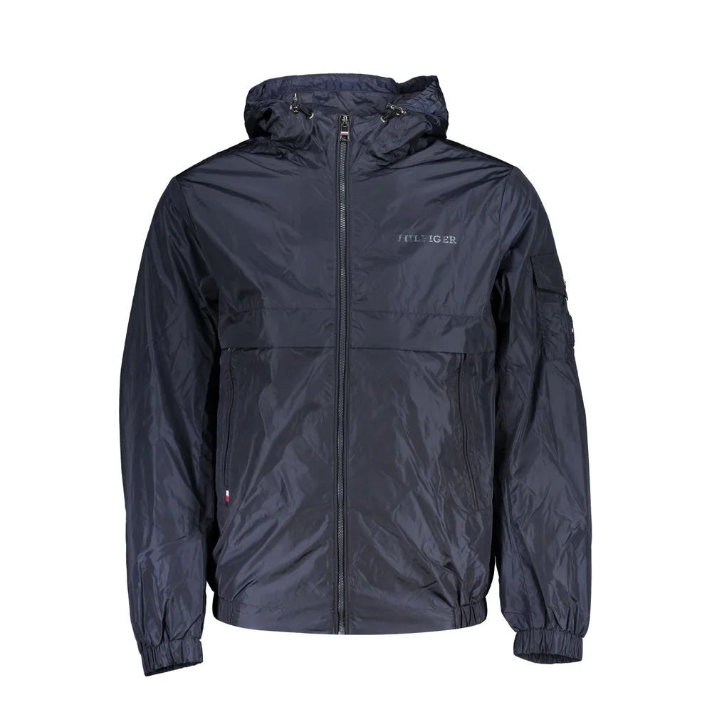 Tommy Hilfiger Blue Nylon Shell Jacket