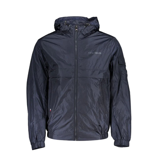 Tommy Hilfiger Blue Nylon Shell Jacket