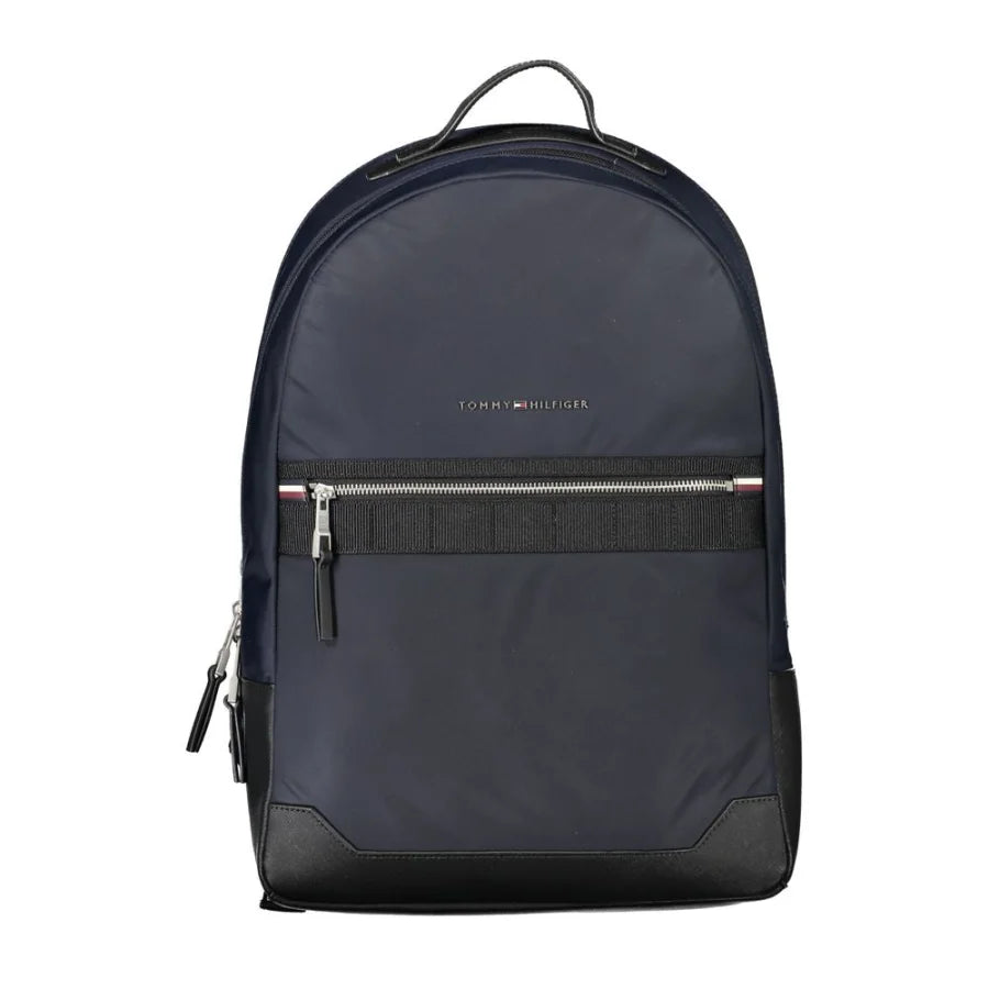Tommy Hilfiger Blue Polyester Men Backpack