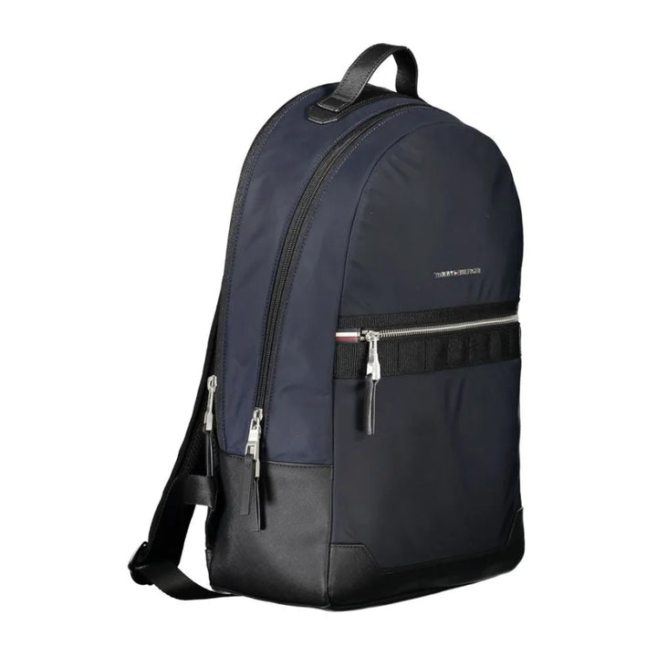 Tommy Hilfiger Blue Polyester Men Backpack