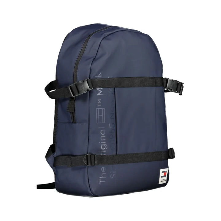 Tommy Hilfiger Blue Polyurethane Men Backpack