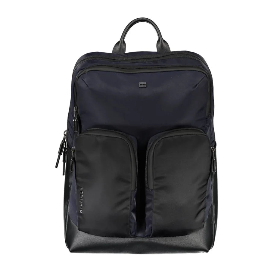 Tommy Hilfiger Blue Polyurethane Men’s Backpack