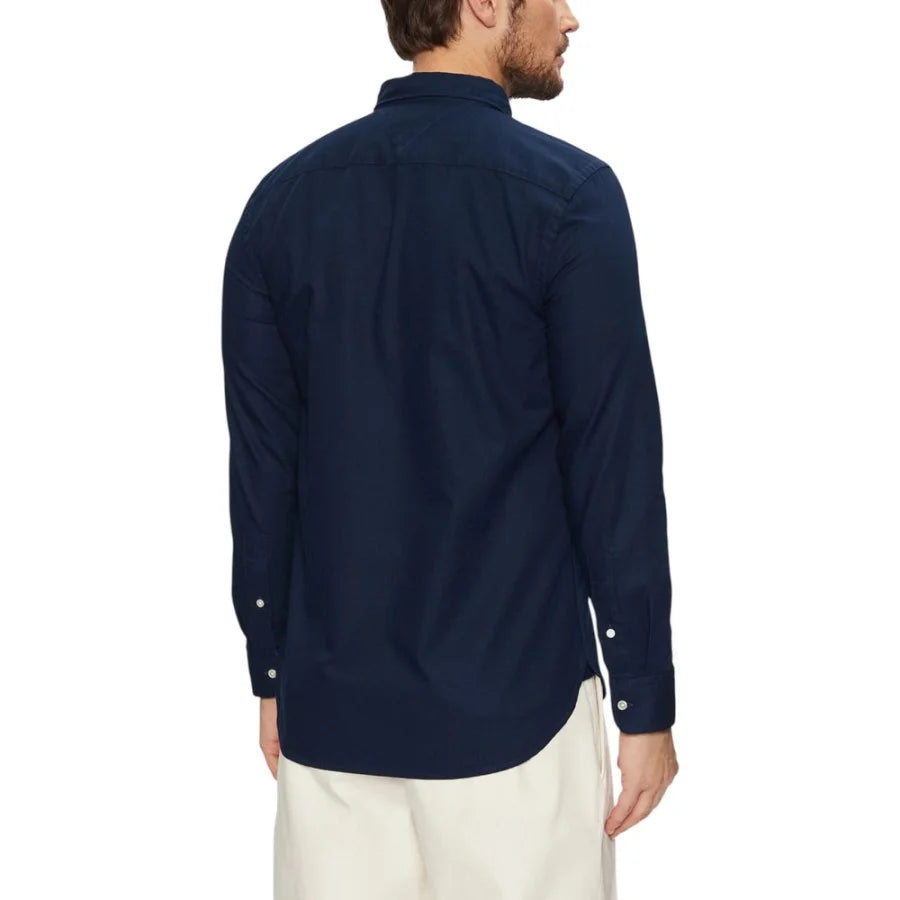 Tommy Hilfiger Blue Recycled Cotton Dress Shirt