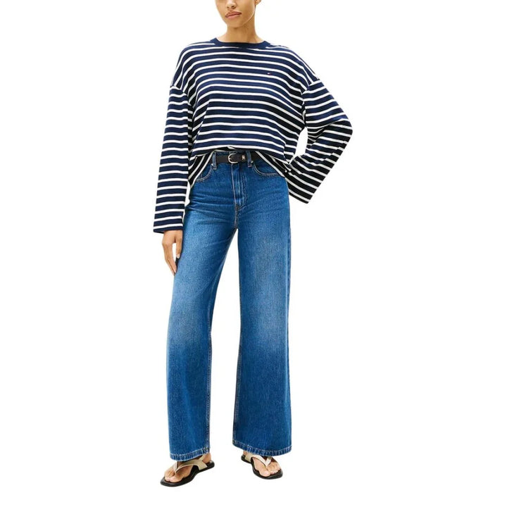 Tommy Hilfiger Blue Recycled Cotton Relaxed Fit Jeans