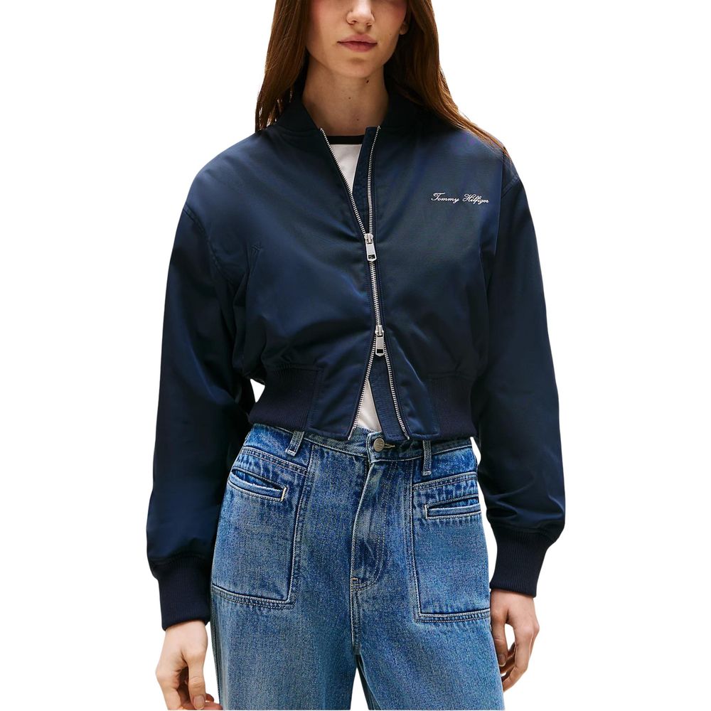 Tommy Hilfiger Bomber Jackets - Blue Recycled Polyester