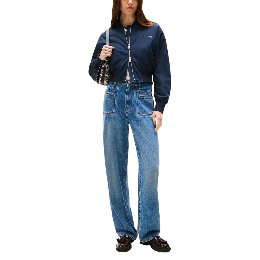 Tommy Hilfiger Bomber Jackets - Blue Recycled Polyester
