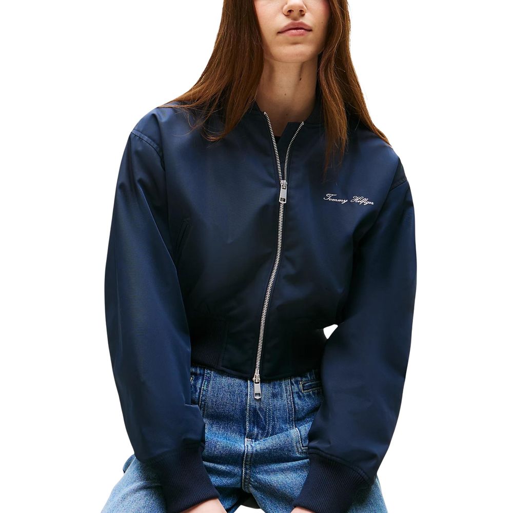 Tommy Hilfiger Bomber Jackets - Blue Recycled Polyester