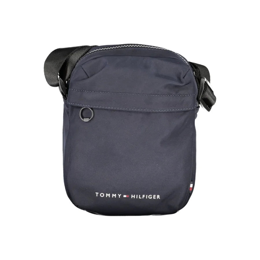 Tommy Hilfiger Blue Recycled Polyester Men Shoulder Bag