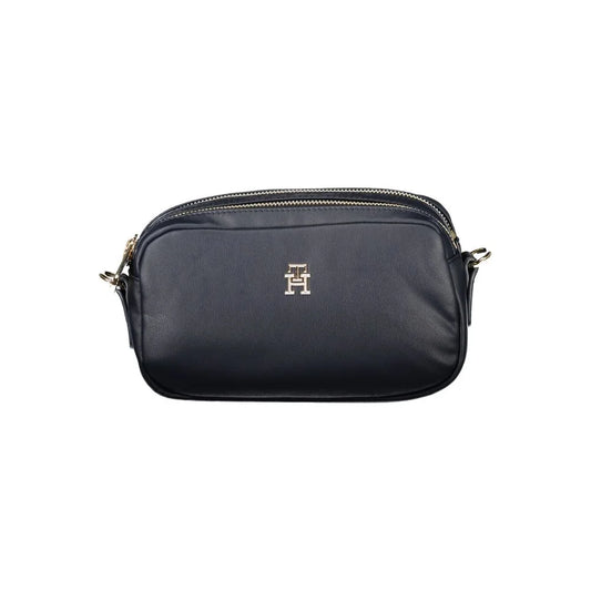 Tommy Hilfiger Blue Shoulder Bag Chic Polyester Blend