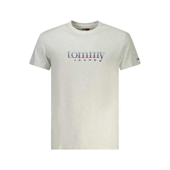 Tommy Hilfiger Gray Cotton Men’s T-Shirt