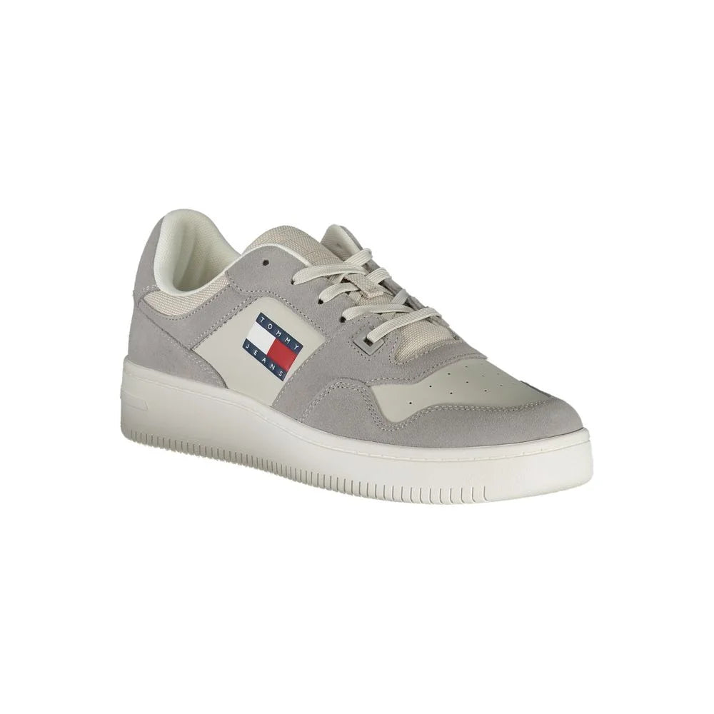 Tommy Hilfiger Gray Polyester Athletic Sneakers
