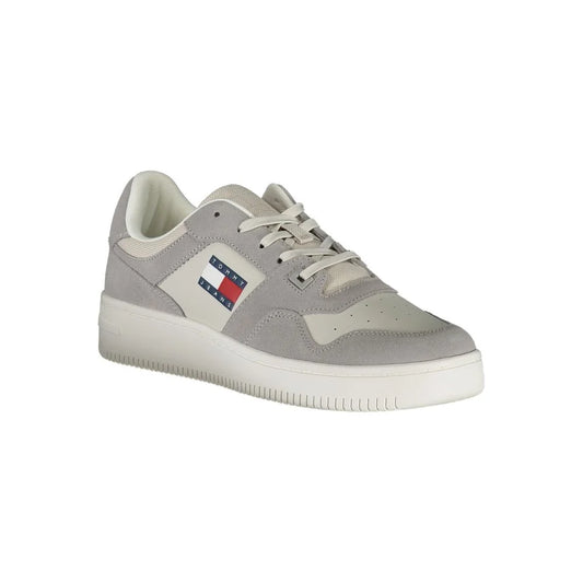 Tommy Hilfiger Gray Polyester Athletic Sneakers