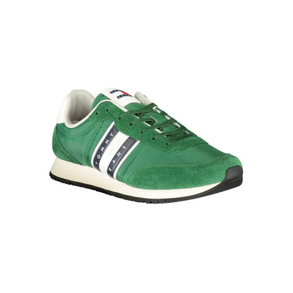 Tommy Hilfiger Green Cutting-Edge Sneakers for Sustainable Style