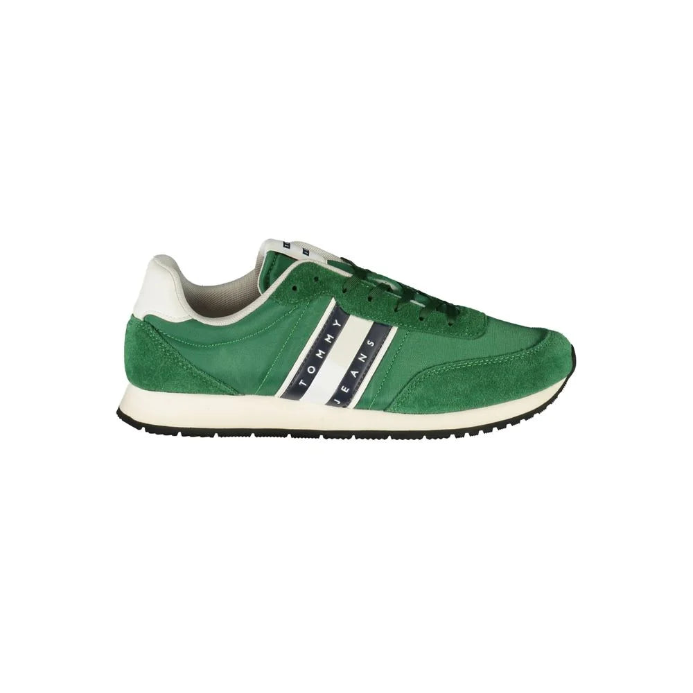 Tommy Hilfiger Green Cutting-Edge Sneakers for Sustainable Style