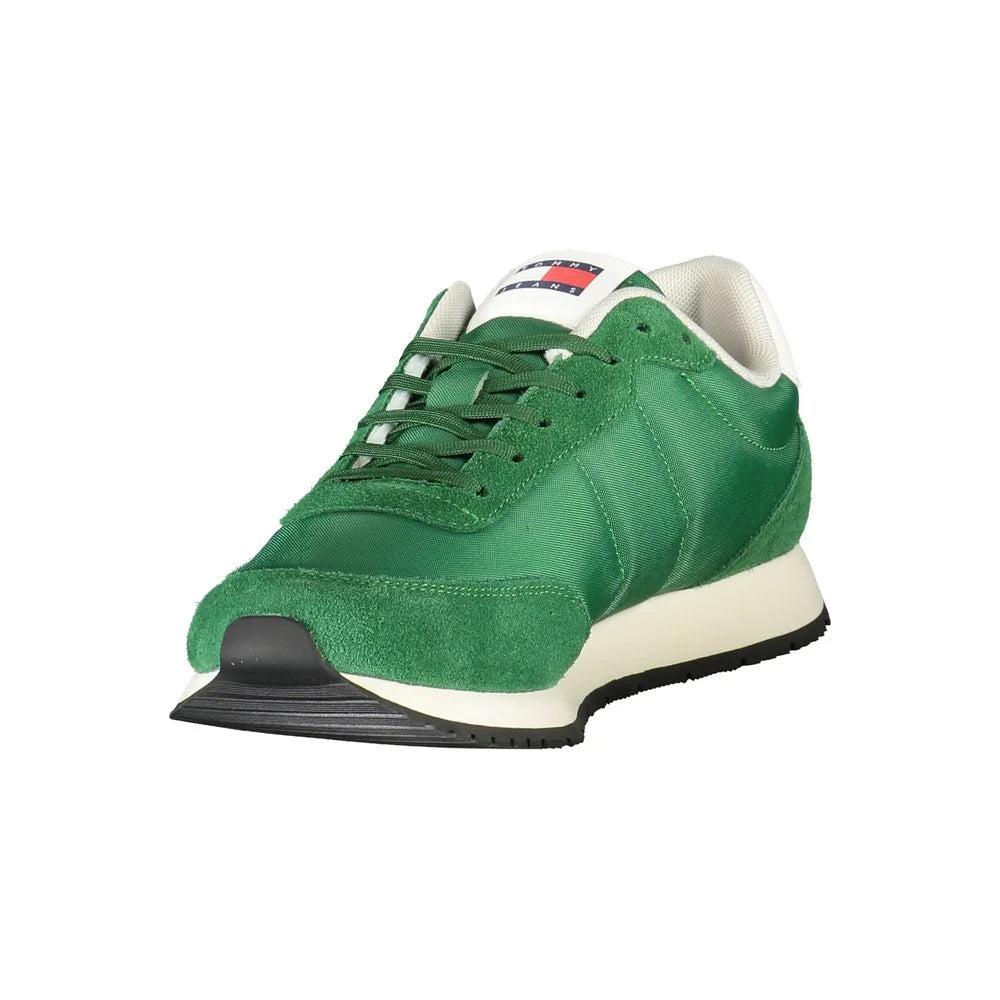 Tommy Hilfiger Green Cutting-Edge Sneakers for Sustainable Style