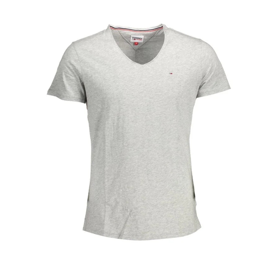 Tommy Hilfiger Grigio Cotton Male T-Shirt