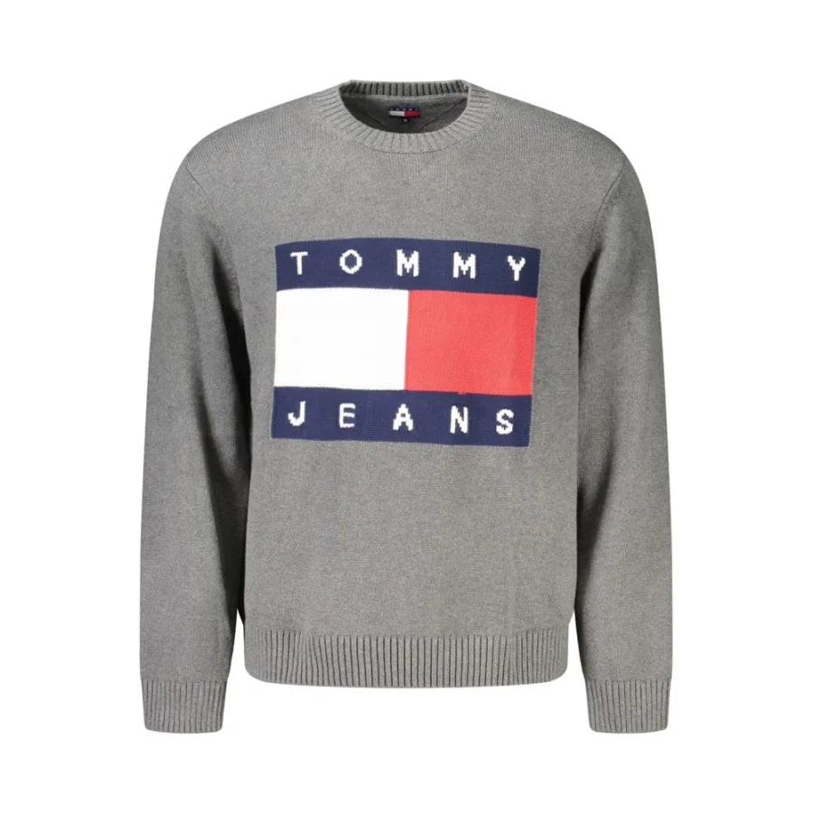 Tommy Hilfiger Grigio Cotton Men’s Sweater