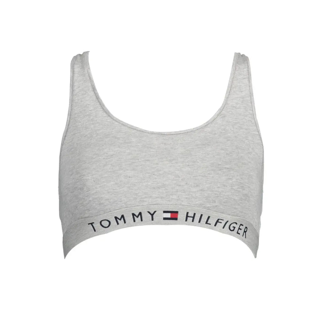 Tommy Hilfiger Grigio Cotton Women’s Sports Bra