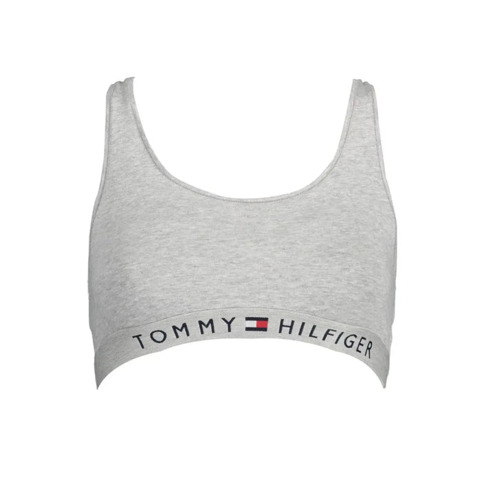 Tommy Hilfiger Grigio Cotton Women’s Sports Bra