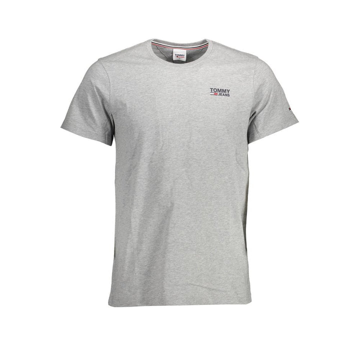 Tommy Hilfiger Grigio Organic Cotton Men T-shirt