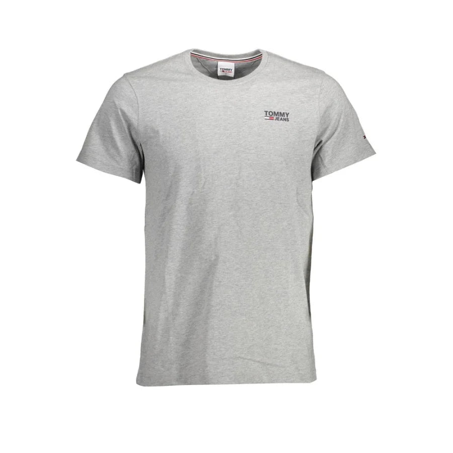 Tommy Hilfiger Grigio Organic Cotton Men T-Shirt